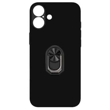 TPU sormuskotelo iPhone 16 - Musta