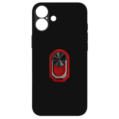 TPU sormuskotelo iPhone 16 - Punainen