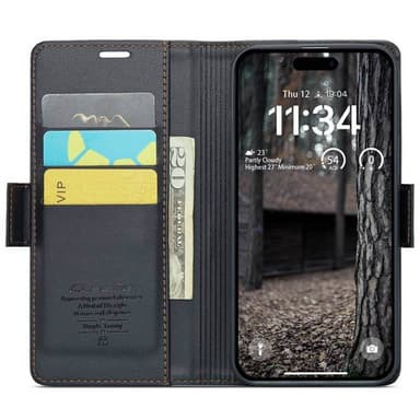 CaseMe puhelimenkotelo 023 iPhone 16 Plus - Musta