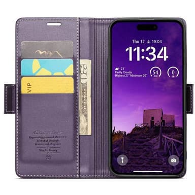 CaseMe puhelimenkotelo 023 iPhone 16 Pro Max - Violetti