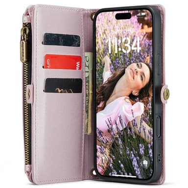 CaseMe puhelimenkotelo C36 iPhone 16 Plus - Vaaleanpunainen