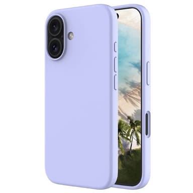 Liquid silikonisuoja iPhone 16 Plus - Pale Purple