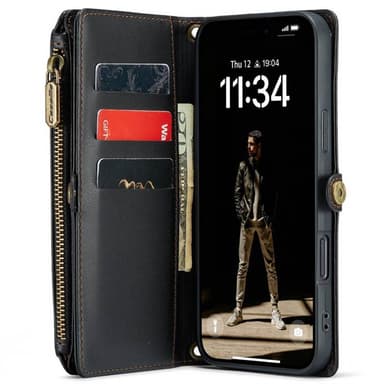 CaseMe puhelimenkotelo C36 iPhone 16 Plus - Musta