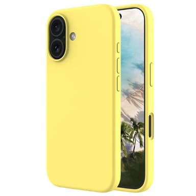 Liquid silikonisuoja iPhone 16 Plus - Canary Yellow