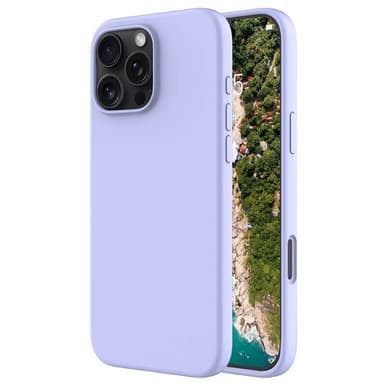 Liquid silikonisuoja iPhone 16 Pro - Pale Purple