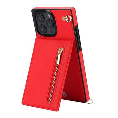 Zipper kaulakorukuori iPhone 16 Pro Max - Punainen
