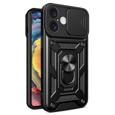 Jazz 3i1 kuori iPhone 16 Plus - Musta