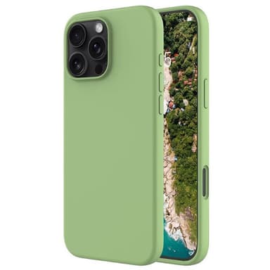 Liquid silikonisuoja iPhone 16 Pro Max - Matcha Green
