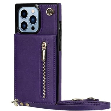 Zipper kaulakorukuori iPhone 16 Pro Max - Violetti