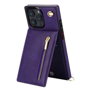 Zipper kaulakorukuori iPhone 16 Pro Max - Violetti