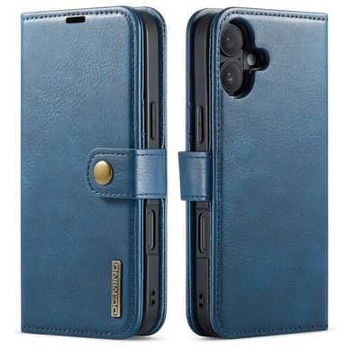 Lompakkokotelo DG-Ming 2i1 iPhone 16 Plus - Sininen
