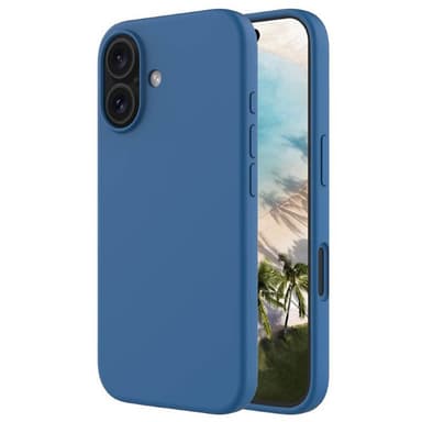 Liquid silikonisuoja iPhone 16 Plus - Cobolt Blue