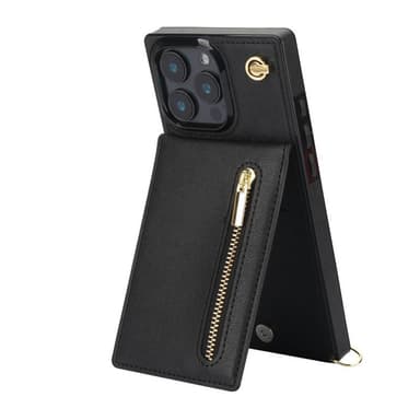 Zipper kaulakorukuori iPhone 16 Pro Max - Musta