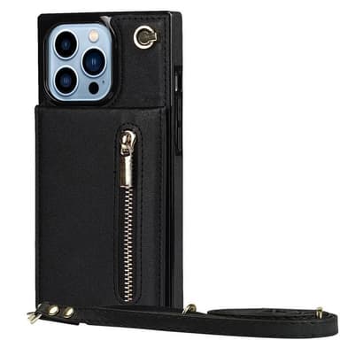 Zipper kaulakorukuori iPhone 16 Pro Max - Musta