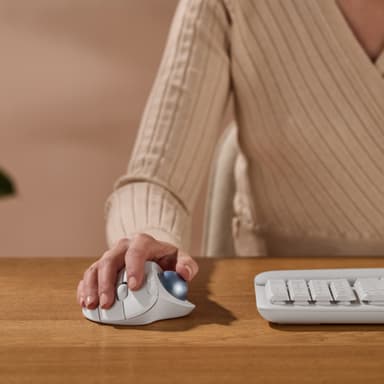 Logitech Ergo M575S langaton pallohiiri (valkoinen)