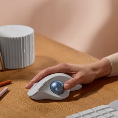 Logitech Ergo M575S langaton pallohiiri (valkoinen)