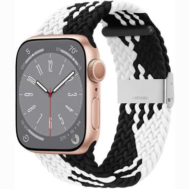 Punottu Kellon ranneke Watch Series 10 (42mm) - Blackwhite