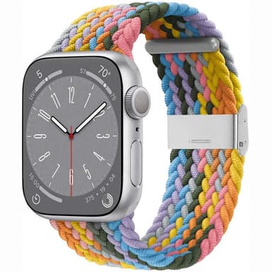 Punottu Kellon ranneke Watch Series 10 (42mm) - Light Rainbow