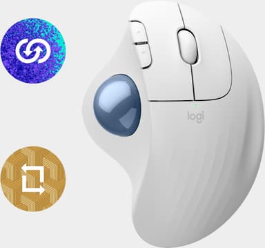 Logitech Ergo M575S langaton pallohiiri (valkoinen)