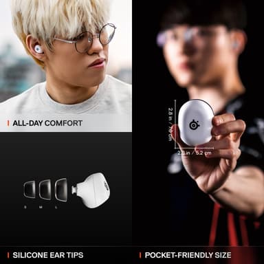 SteelSeries Arctis GameBuds kuulokkeet (valkoinen)
