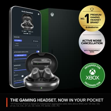 SteelSeries Arctis GameBuds kuulokkeet (Xbox, musta)