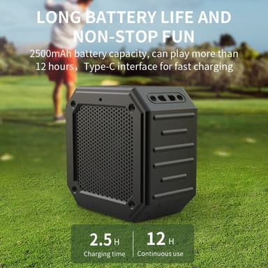 Magneettinen Bluetooth-kaiutin Golf Cart vedenpitävä subwoofer-mikrofoni