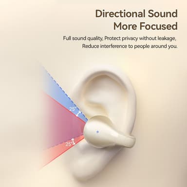 ESSAGER Bluetooth Headset Langattomat kuulokkeet Hienkestävät - beige