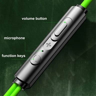 USB-C-kuulokkeet magneettisilla in-ear -pelikuulokkeilla - Musta