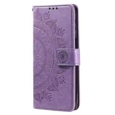 SKALO iPhone 16 Pro Max Mandala lompakkokotelo - Violetti