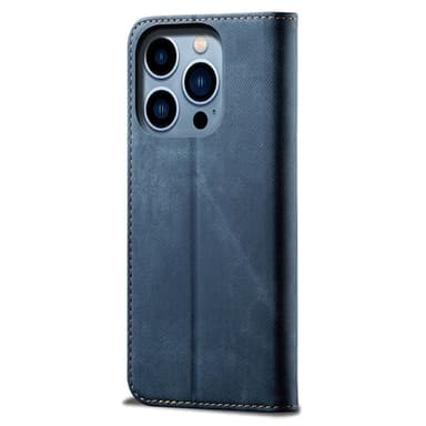 SKALO iPhone 16 Pro Max Jeans Lompakkokotelo - Sininen