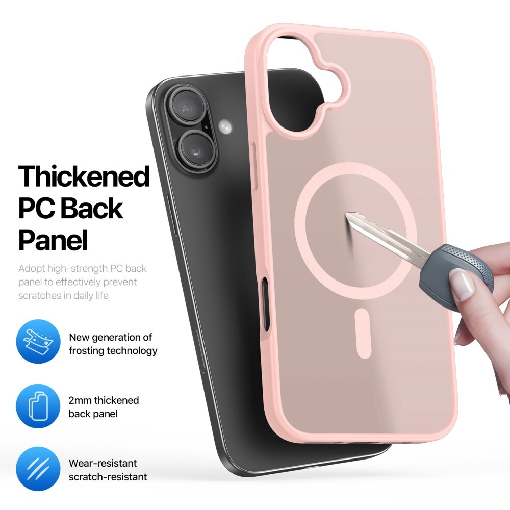 DUX DUCIS iPhone 16 Plus Yind Series Matta viimeistely Suojakuori - Pinkki