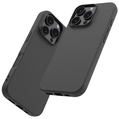 SKALO iPhone 16 Pro Mattamusta erittäin ohut TPU-suojakuori