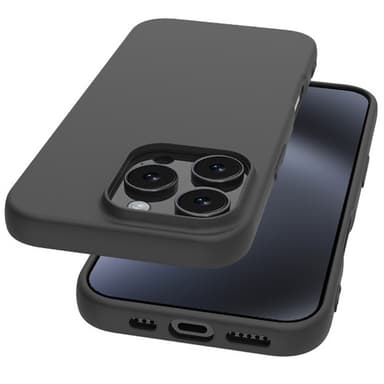 SKALO iPhone 16 Pro Mattamusta erittäin ohut TPU-suojakuori