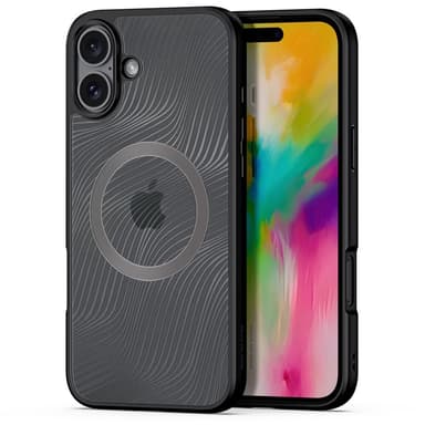 DUX DUCIS iPhone 16 Aimo Series Magnetic Ring Suojakuori - Musta