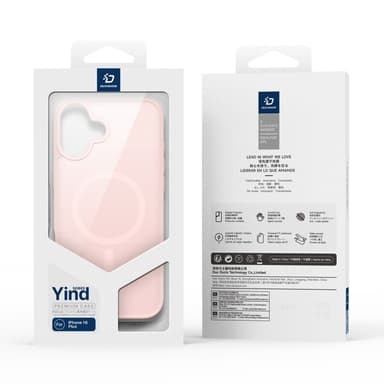 DUX DUCIS iPhone 16 Plus Yind Series Matta viimeistely Suojakuori - Pinkki
