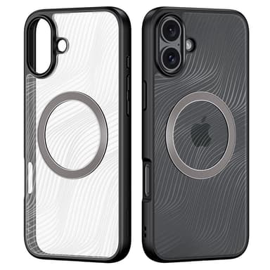 DUX DUCIS iPhone 16 Aimo Series Magnetic Ring Suojakuori - Musta