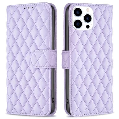 SKALO iPhone 16 Pro BINFEN COLOR Tikattu Lompakko - Violetti