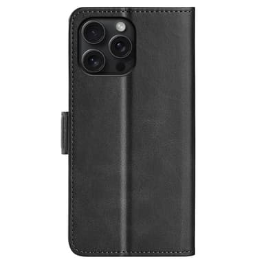SKALO iPhone 16 Pro Premium Wallet Lompakkokotelo - Musta