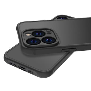 SKALO iPhone 16 Pro Max Mattamusta erittäin ohut TPU-suojakuori