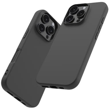 SKALO iPhone 16 Pro Max Mattamusta erittäin ohut TPU-suojakuori