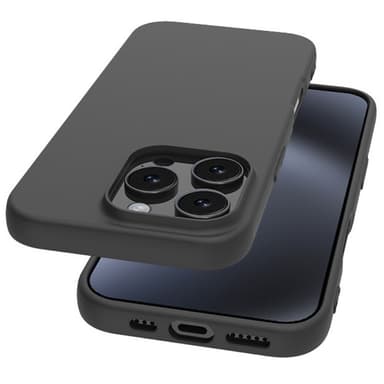 SKALO iPhone 16 Pro Max Mattamusta erittäin ohut TPU-suojakuori