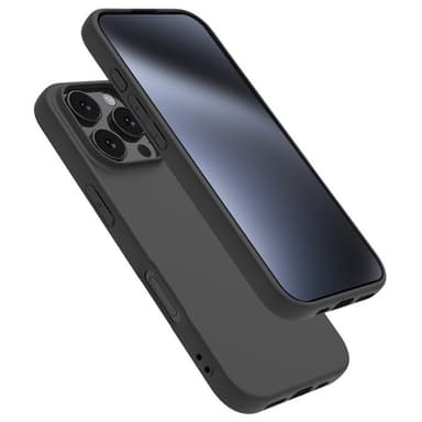 SKALO iPhone 16 Pro Max Mattamusta erittäin ohut TPU-suojakuori