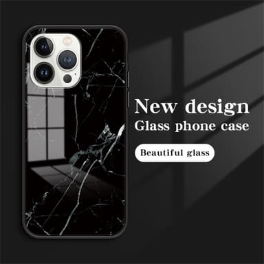 SKALO iPhone 16 Pro Marmori karkaistu lasi TPU-suojakuori - #3