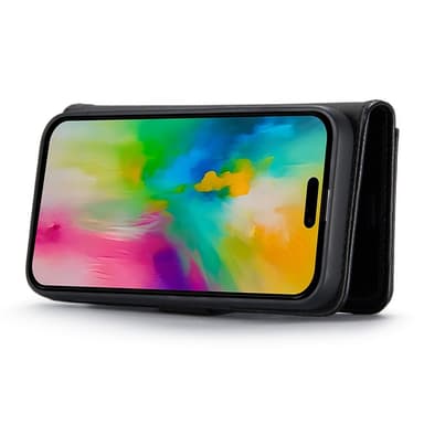 DG MING iPhone 16 Pro 2-in-1 magneetti lompakkokotelo - Musta