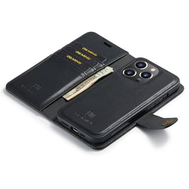 DG MING iPhone 16 Pro 2-in-1 magneetti lompakkokotelo - Musta