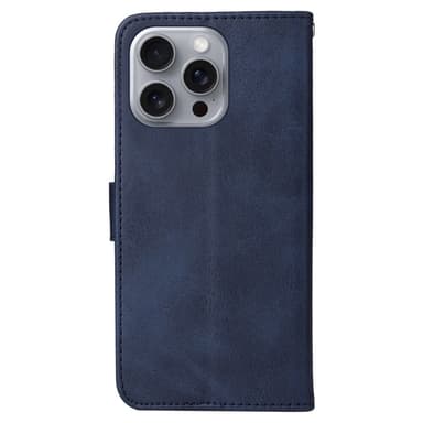 SKALO iPhone 16 Pro Max PU-nahkainen Lompakkokotelo - Sininen