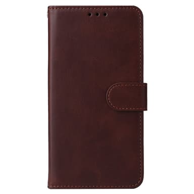 SKALO iPhone 16 PU-nahkainen Lompakkokotelo - Ruskea