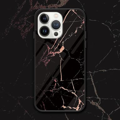 SKALO iPhone 16 Pro Max Marmori karkaistu lasi TPU-suojakuori - #4