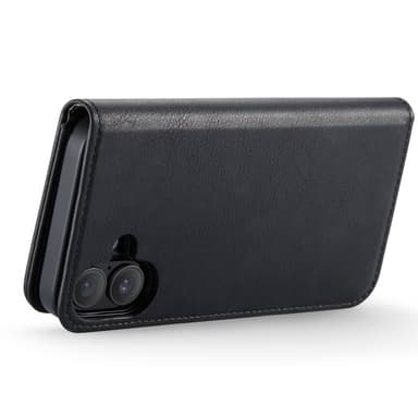 DG MING iPhone 16 2-in-1 magneetti lompakkokotelo - Musta
