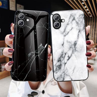 SKALO iPhone 16 Plus Marmori karkaistu lasi TPU-suojakuori - #4
